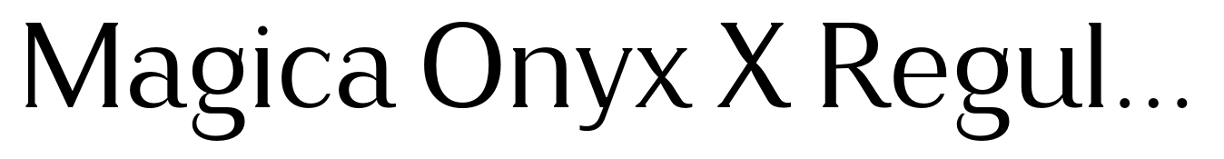 Magica Onyx X Regular
